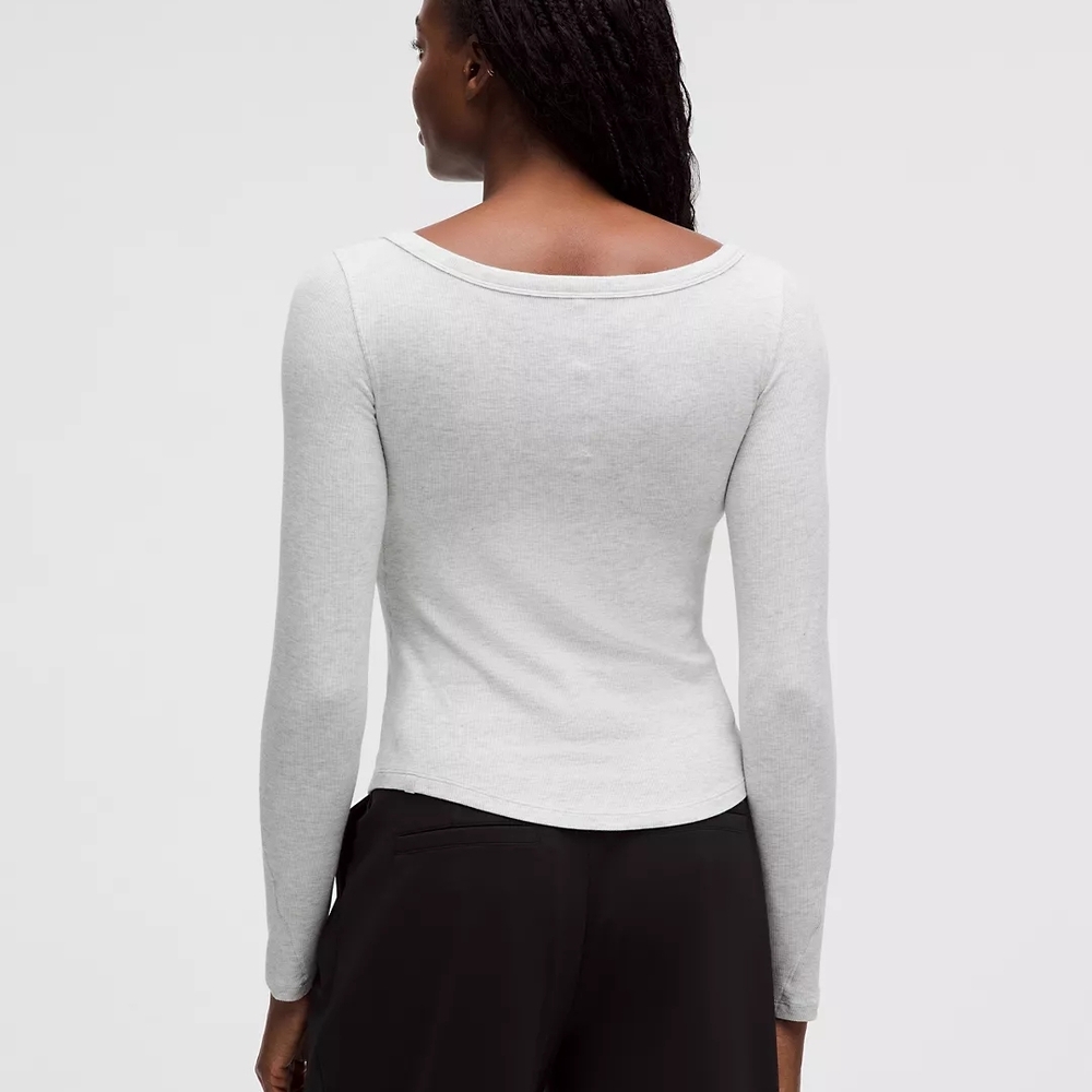Lululemon Athletica Gray Long Sleeve Top - Picture 3 of 7